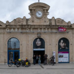 La gare de Sète avec les vélos et les sacoches