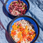 Salades colorées avec les légumes de saison des marchés de l'Occitanie