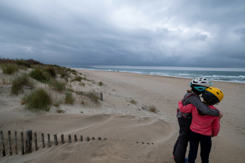 Arriver sur les plages de Sète après une semaine à vélo