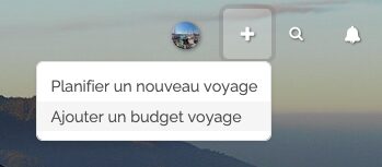 Ajouter un budget voyage